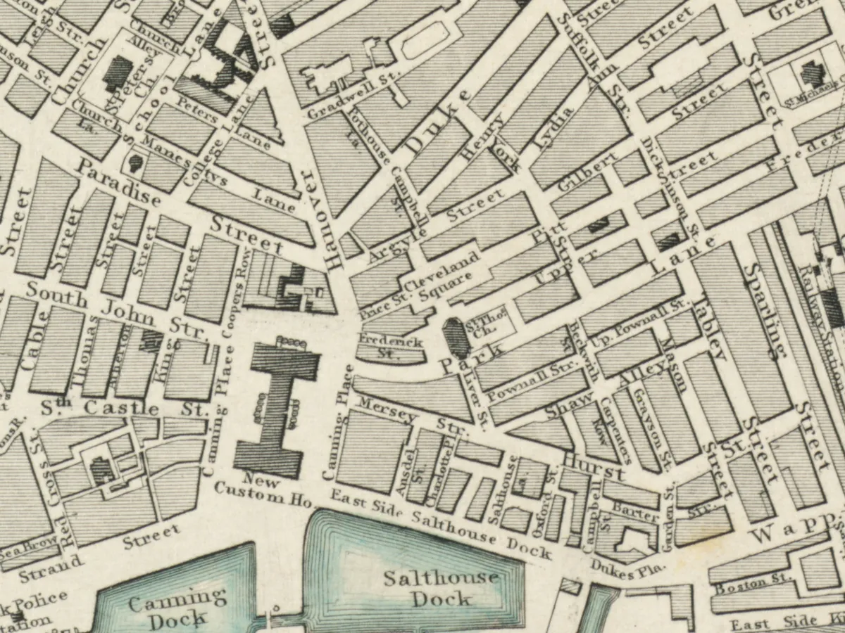 Extract of map 1849: Society for Diffusion of Useful Knowledge – James Mickleburgh